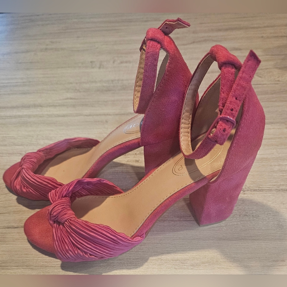 Scoop Hot Pink High Heel Sandals